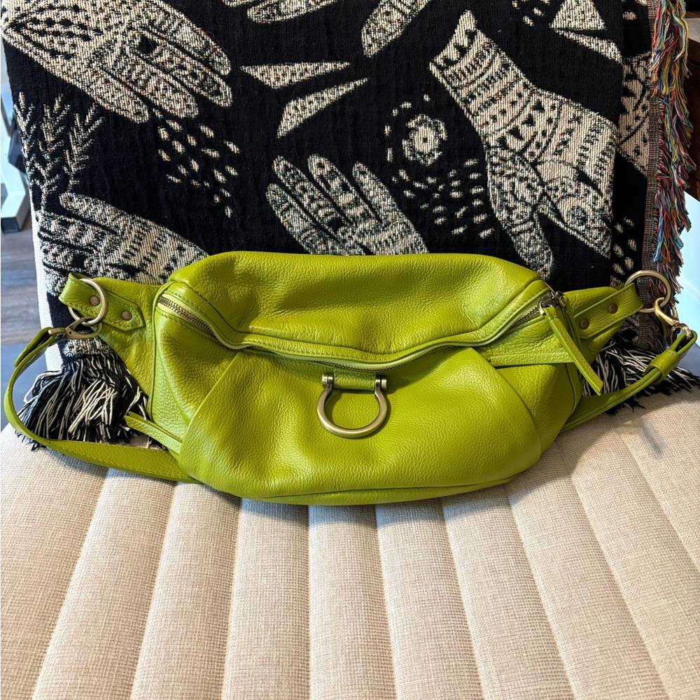 Sapahn Dominique Lime Crossbody Bag